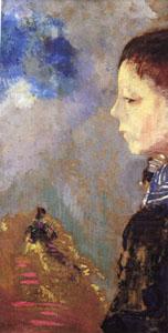 Portrait of Ari Redon with Sailor Collar, Odilon Redon